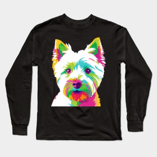 West Highland White Terrier Pop Art - Dog Lover Gifts Long Sleeve T-Shirt